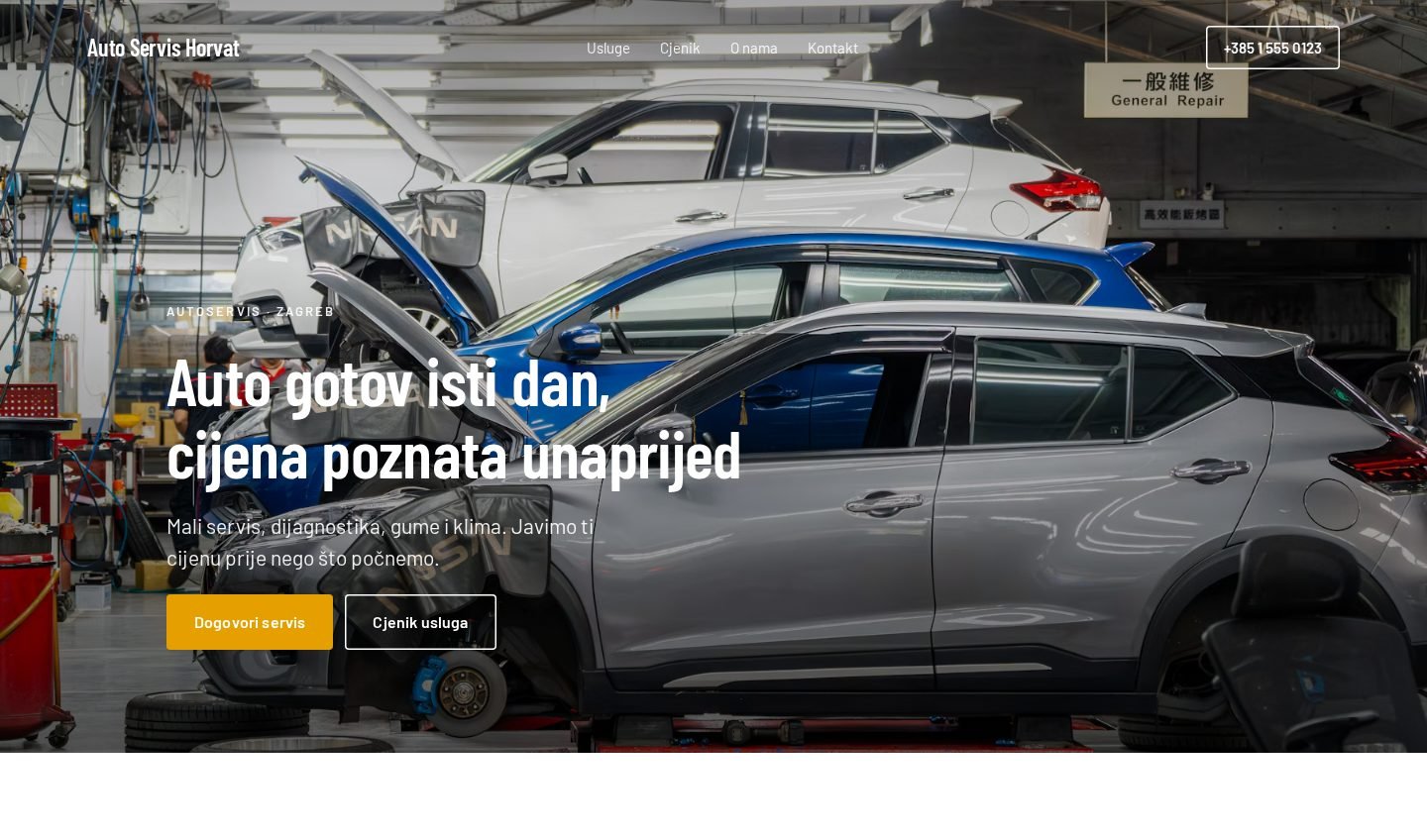 Predložak autoservis